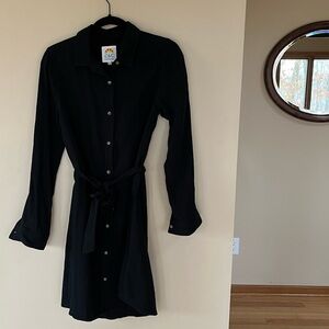 Black button-down dress